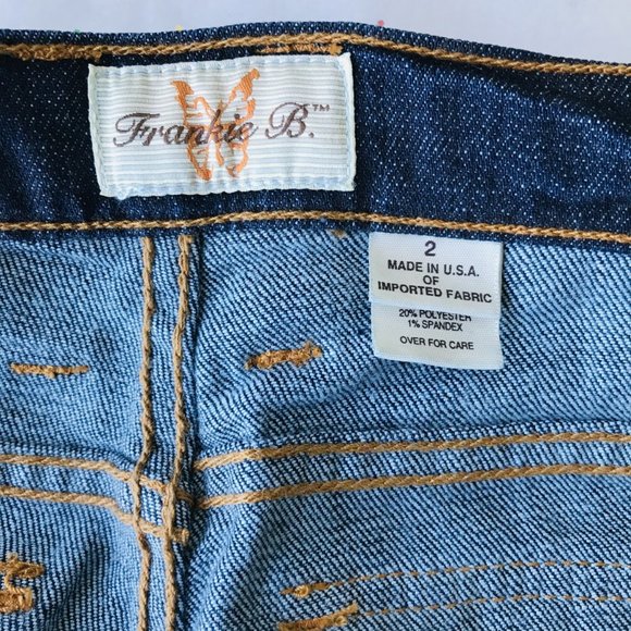 Frankie B Studded Low Rise Jean,  Made in USA  Size 2 - Picture 12 of 13